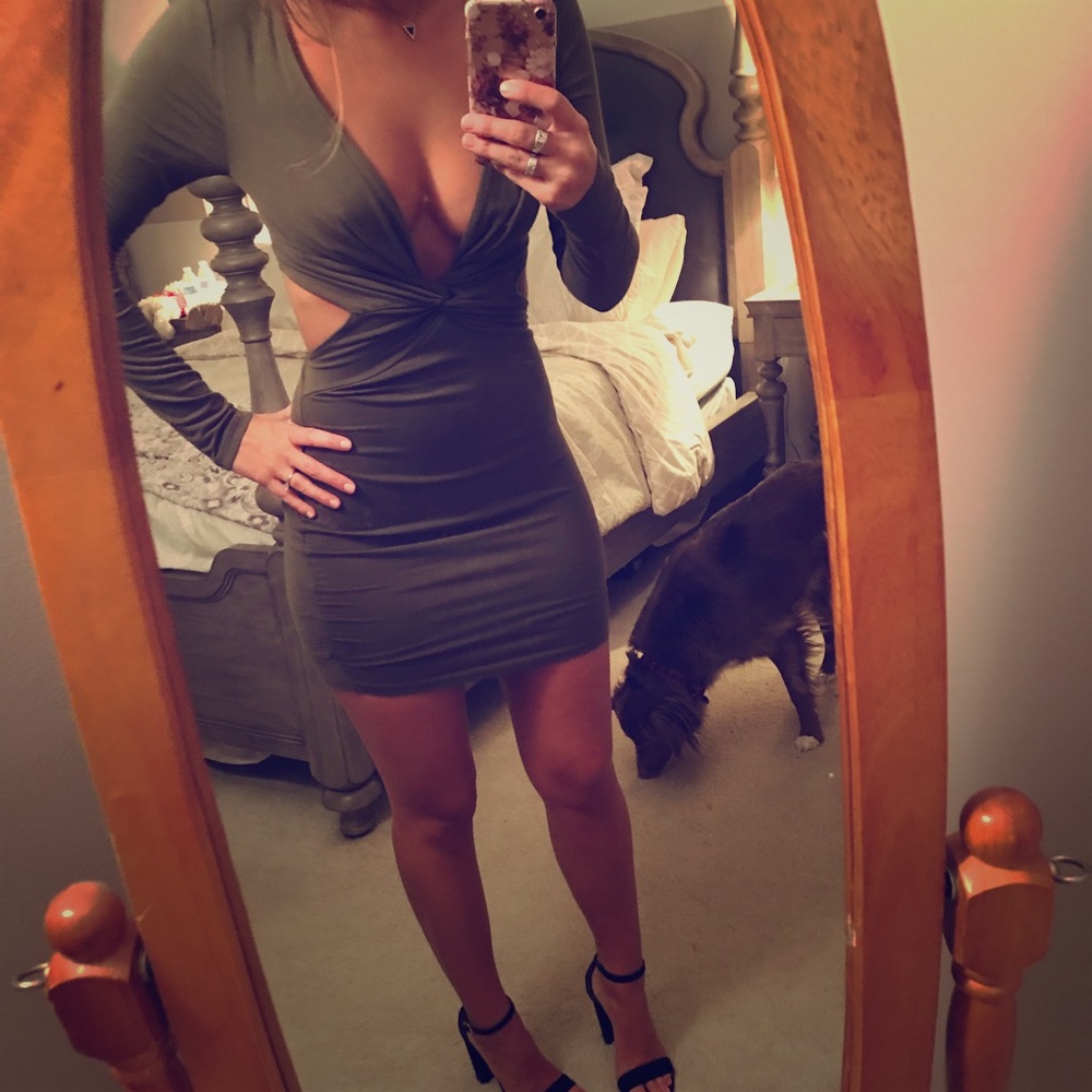 Cutout mini dress
